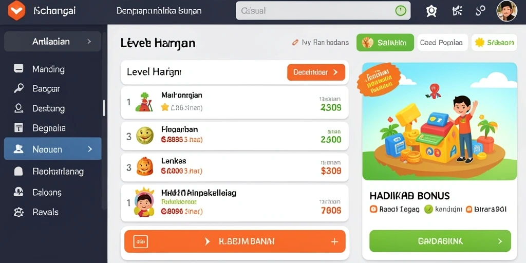 Tampilan antarmuka utama yang menarik dan intuitif.