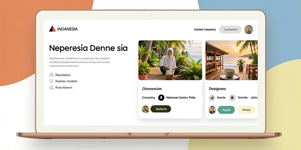 Tampilan antarmuka pertama yang menarik dan modern.