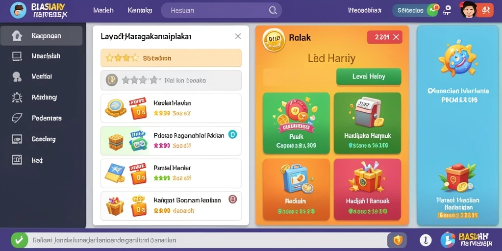 Tampilan antarmuka yang menarik dan modern.
