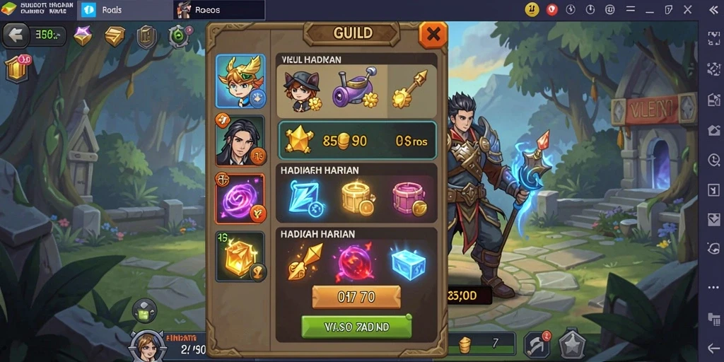 Tampilan grafis yang menarik dan detail.