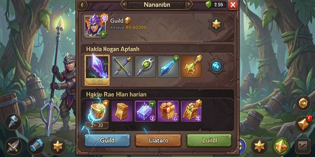 Tangkapan layar menunjukkan petualangan seru di level awal.