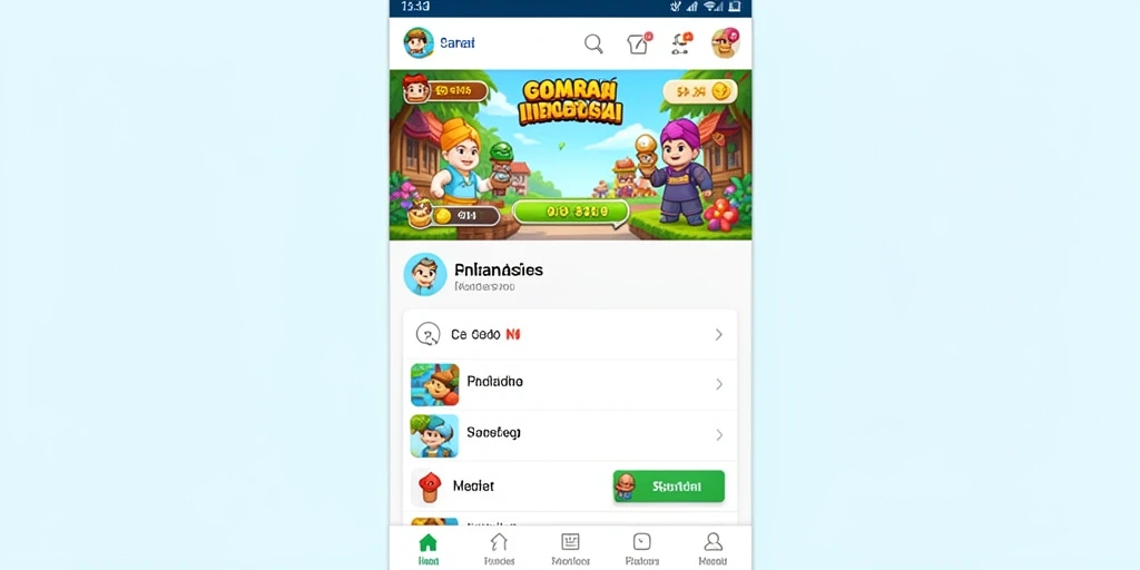 Menjelajahi hutan lebat dengan karakter pilihan Anda.