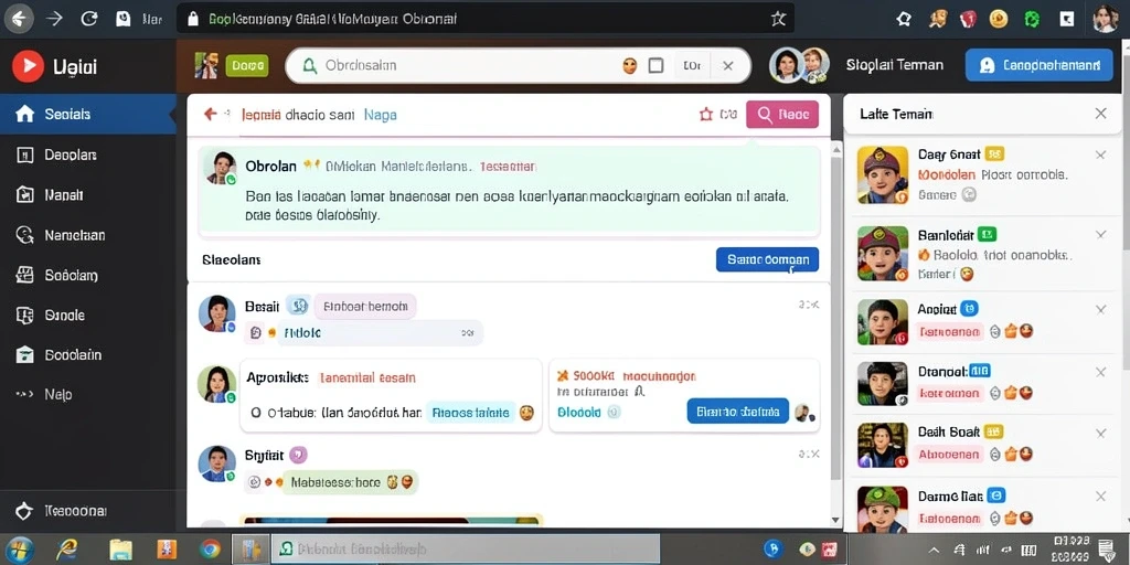 Screenshot menampilkan tampilan awal game dengan karakter yang menarik.