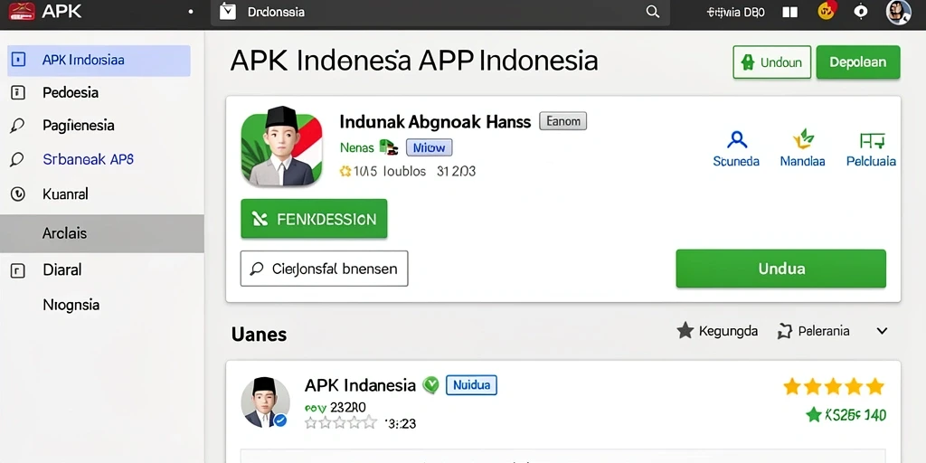 Tampilan antarmuka aplikasi yang menarik.